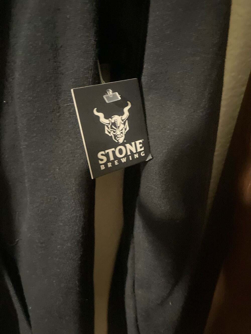 Stone Brewing Gargoyle Logo Graphic Full Zip Hoodie Black Size Large - Picture 4 of 6